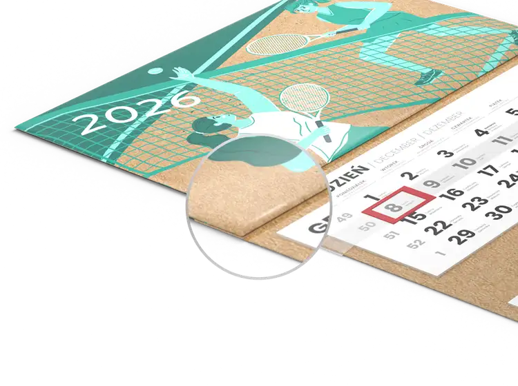 Kalendarz  trójdzielny EKO