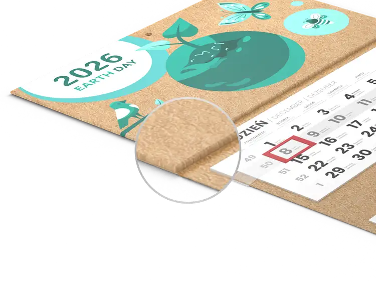 Kalendarz  trójdzielny EKO