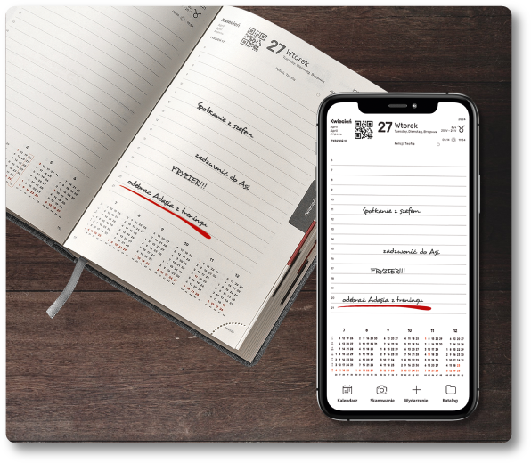 Kalendarz z aplikacją eNote
