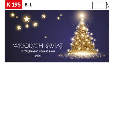 Karnet świąteczny CLASSIC | J-K184