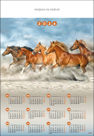 Kalendarz planszowy B1 – Konie | J-B 22