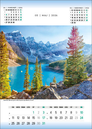 Kalendarz wieloplanszowy STANDARD – Wonderfull World | J-WP 132