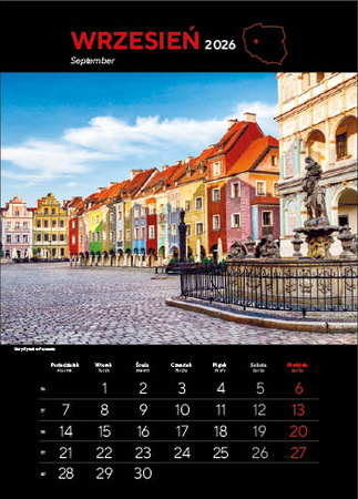 Kalendarz wieloplanszowy STANDARD – Najpiękniejsze miasta Polski | J-WP 119