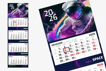 Kalendarz czterodzielny | KA-KC/C