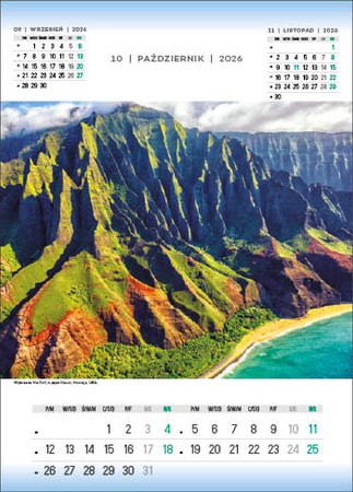 Kalendarz wieloplanszowy STANDARD – Wonderfull World | J-WP 132