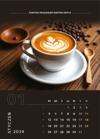 Kalendarz wieloplanszowy STANDARD – Kawa | J-WP 134