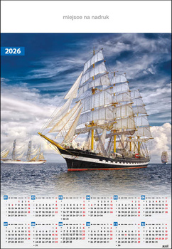 Kalendarz planszowy B1 – Żaglowiec | J-B 23