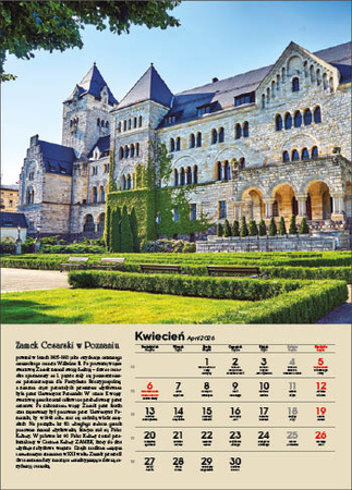 Kalendarz wieloplanszowy STANDARD – Polskie zamki i pałace | J-WP 126