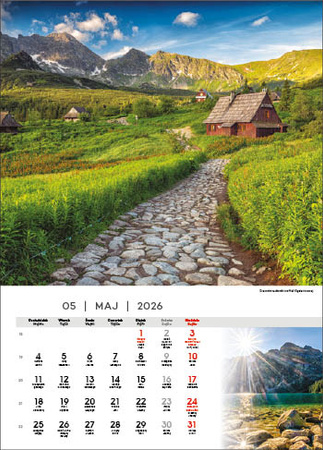 Kalendarz wieloplanszowy STANDARD – Tatry | J-WP 121