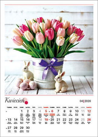 Kalendarz wieloplanszowy STANDARD – Bukiety | J-WP 130