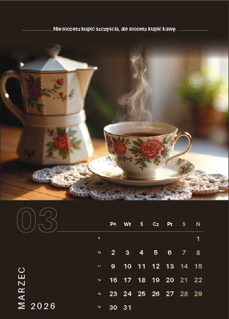 Kalendarz wieloplanszowy STANDARD – Kawa | J-WP 134