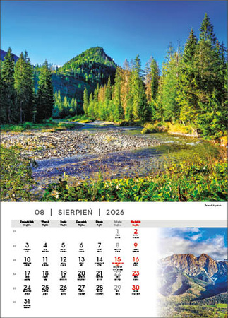Kalendarz wieloplanszowy STANDARD – Tatry | J-WP 121