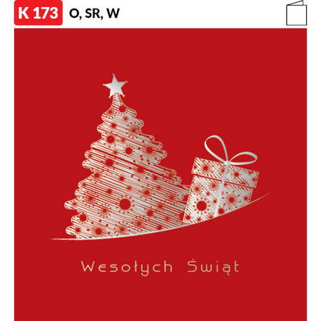 Karnet świąteczny LUX | J-K173