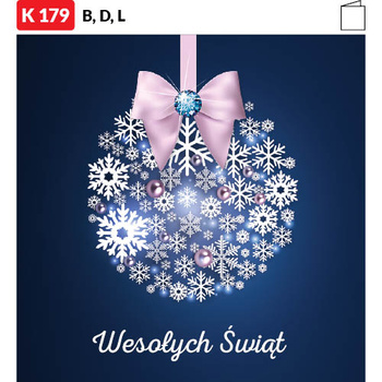 Karnet świąteczny BIZNES | J-K178