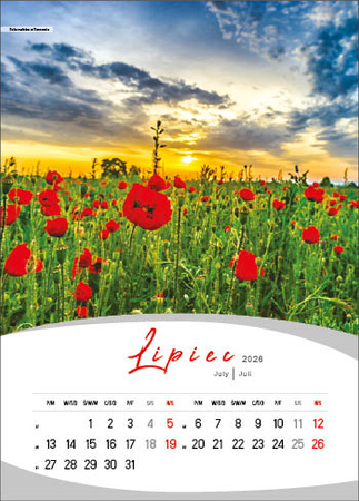Kalendarz wieloplanszowy STANDARD – Magiczna Polska | J-WP 124