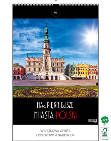 Kalendarz wieloplanszowy STANDARD – Najpiękniejsze miasta Polski | J-WP 119