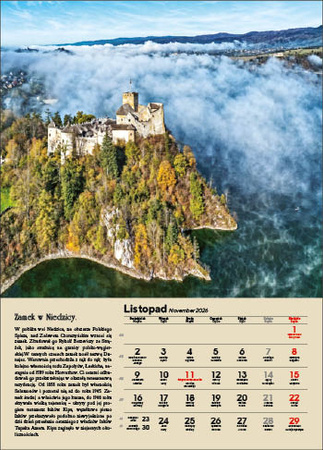 Kalendarz wieloplanszowy STANDARD – Polskie zamki i pałace | J-WP 126