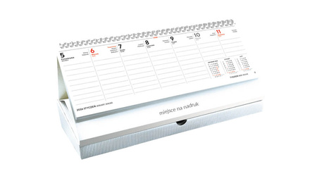 Terminarz biurkowy PIÓRNIK BIAŁY – Green | J-TBLP153