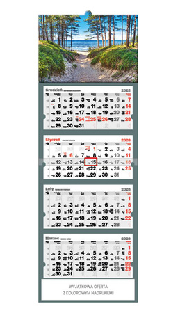 Kalendarz czterodzielny – Droga nad Bałtyk | J-C47BK