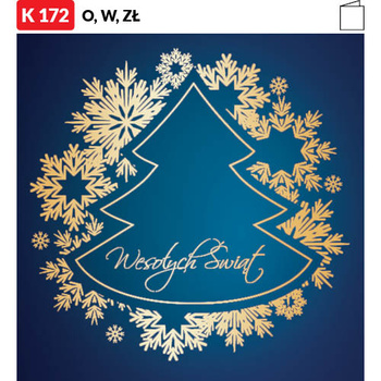 Karnet świąteczny LUX | J-K172