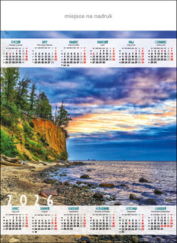 Kalendarz planszowy A1 – Klif w Orłowie | J-A30