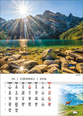 Kalendarz wieloplanszowy STANDARD – Tatry | J-WP 121