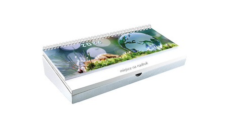 Terminarz biurkowy PIÓRNIK BIAŁY – Green | J-TBLP153