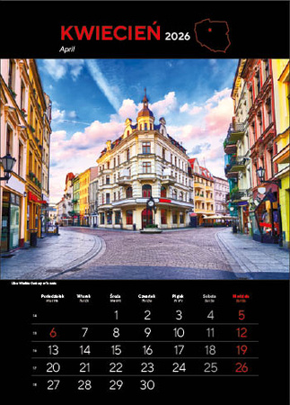 Kalendarz wieloplanszowy STANDARD – Najpiękniejsze miasta Polski | J-WP 119