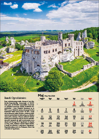 Kalendarz wieloplanszowy STANDARD – Polskie zamki i pałace | J-WP 126