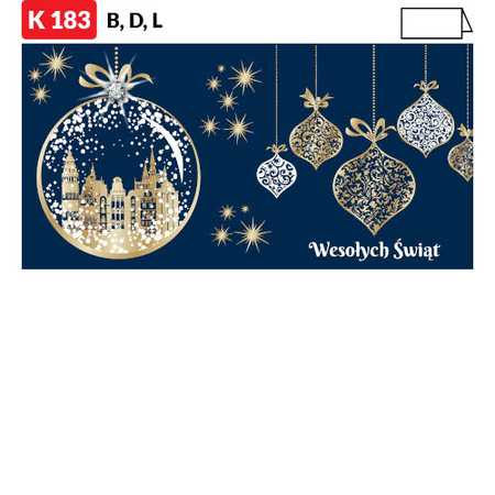 Karnet świąteczny BIZNES | J-K182