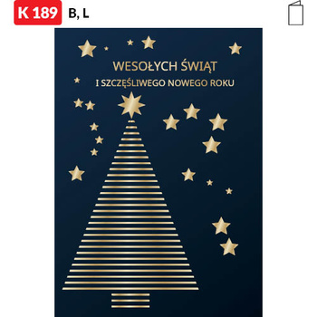 Karnet świąteczny CLASSIC | J-K189