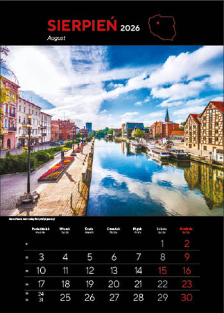 Kalendarz wieloplanszowy STANDARD – Najpiękniejsze miasta Polski | J-WP 119