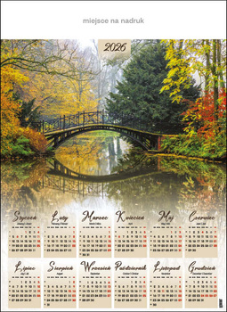 Kalendarz planszowy A1 – Park w Pszczynie | J-A31