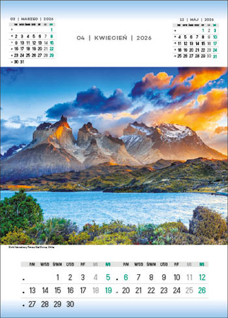 Kalendarz wieloplanszowy STANDARD – Wonderfull World | J-WP 132