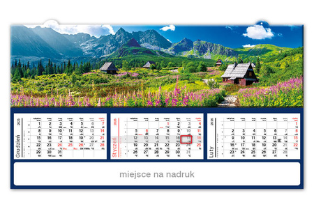 Kalendarz trójdzielny PANORAMICZNY – Hala Gąsienicowa | J-TLZ 103