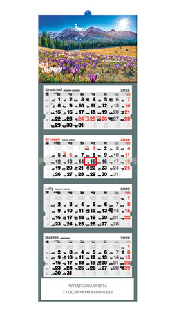 Kalendarz czterodzielny – Krokusy | J-C43BK