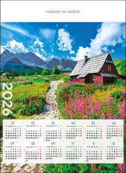 Kalendarz planszowy A1 – Hala Gąsienicowa | J-A29