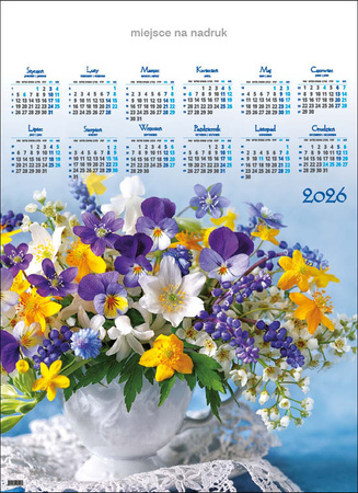 Kalendarz planszowy A1 – Bukiet | J-A27