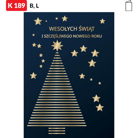 Karnet świąteczny CLASSIC | J-K189
