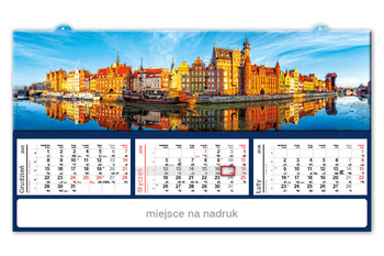 Kalendarz trójdzielny PANORAMICZNY – Gdańsk | J-TLZ104