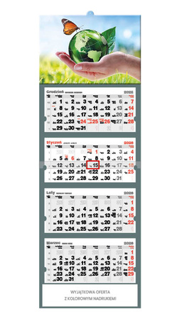 Kalendarz czterodzielny – Natura | J-C64BK