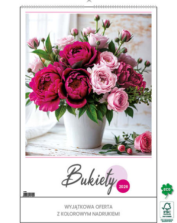 Kalendarz wieloplanszowy STANDARD – Bukiety | J-WP 130