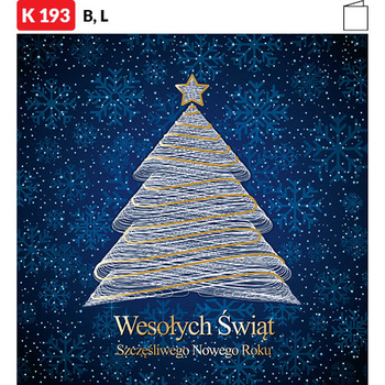 Karnet świąteczny CLASSIC | J-K 193