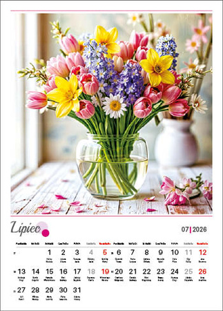Kalendarz wieloplanszowy STANDARD – Bukiety | J-WP 130