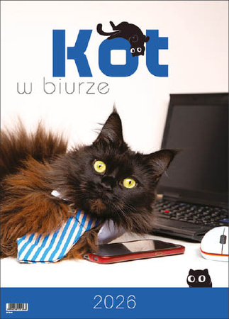 Kalendarz wieloplanszowy STANDARD – Kot w biurze | J-WP136