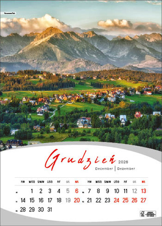 Kalendarz wieloplanszowy STANDARD – Magiczna Polska | J-WP 124