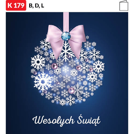 Karnet świąteczny BIZNES | J-K178