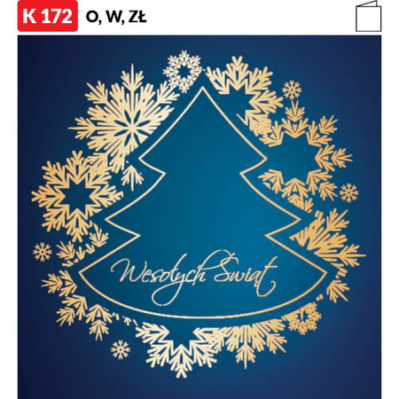 Karnet świąteczny LUX | J-K172