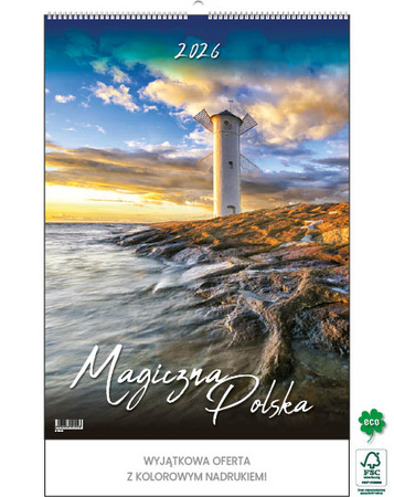 Kalendarz wieloplanszowy STANDARD – Magiczna Polska | J-WP 124