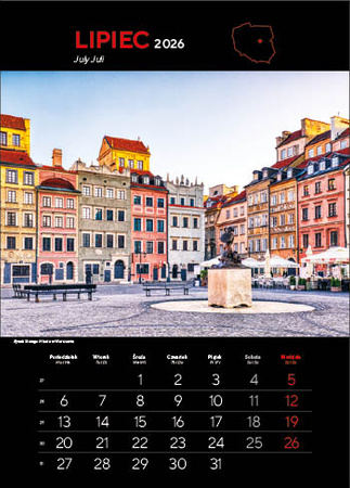 Kalendarz wieloplanszowy STANDARD – Najpiękniejsze miasta Polski | J-WP 119